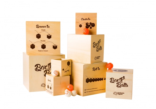 Fat Brain Kasser med bolde spil 14,5 x 14,5 cm