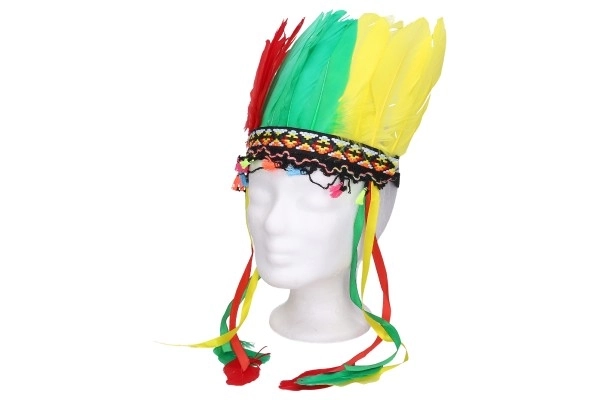 Sæt karneval - pandebånd indianer MIX