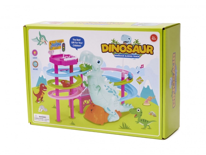 Dinosaurers racerbane med lyde og lys