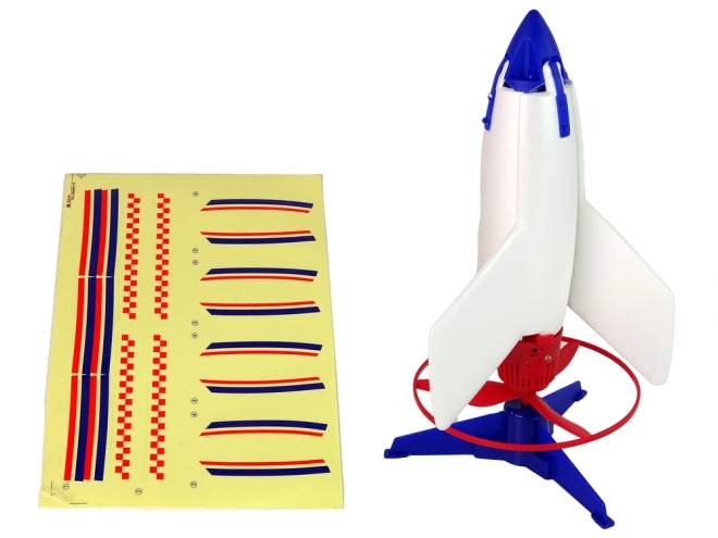 Rakettkaster Flyvende oplader hvid 21 cm
