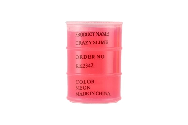 Slime - masse 80g neon 8x5,5 cm forskellige farver