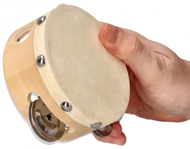 Tamburin Goki med tre cymbaler