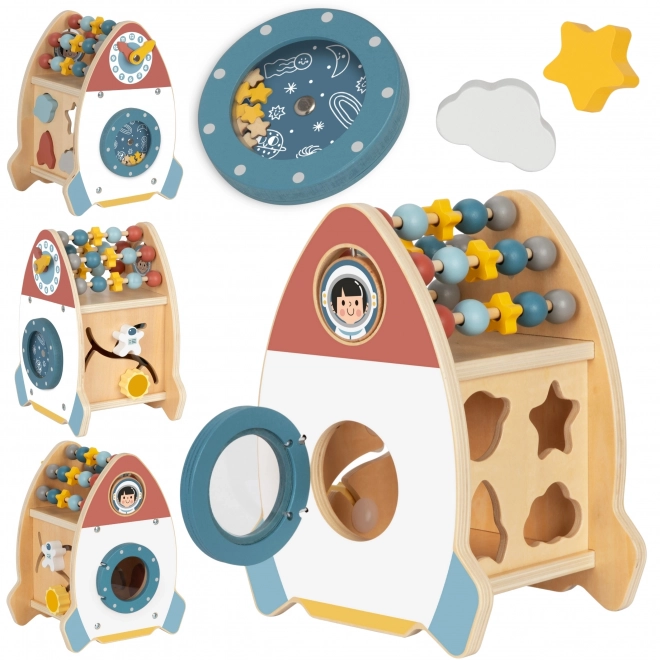 Træraket til børn med aktiviteter TOOKY TOY