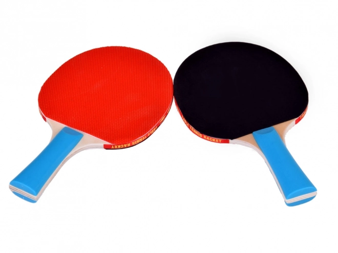 Træbatsæt til bordtennis med bolde