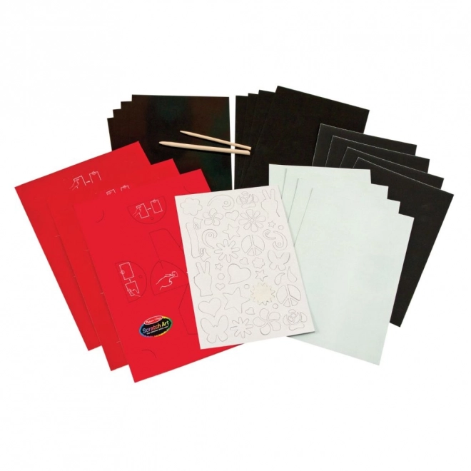 Ridsebilleder 14x21,5 cm i kasse 35x25x4 cm