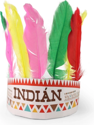 Indiansk pandebånd med tjekkisk print