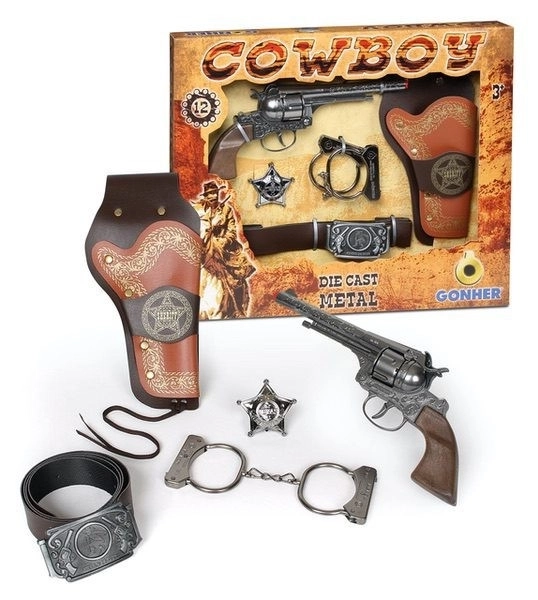 Cowboy-sæt Gonher 5 dele