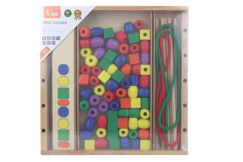 Træsæt med store perler