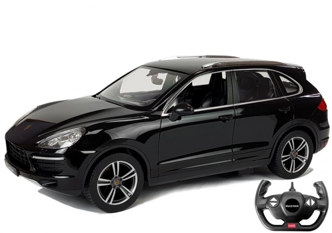 Rastar R/C Porsche Cayenne Turbo Rastar 1:14 sort med fjernbetjening