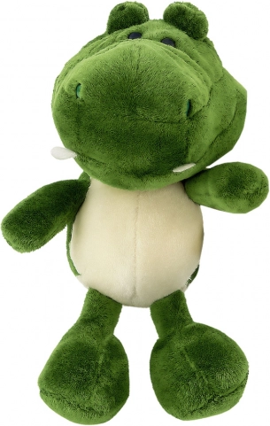 Plys krokodille med sugekop grøn 23 × 12 cm