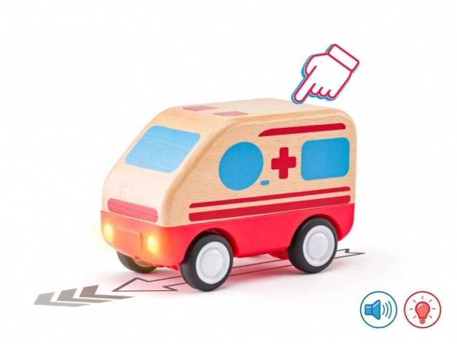 Ambulance med lyd- og lyseffekter