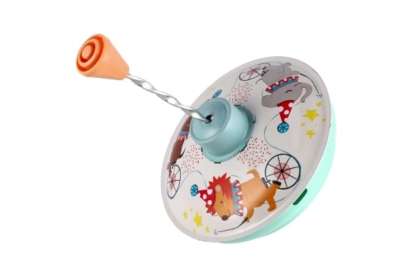 Snurretop diameter 12cm metal 2 farver 6stk i kassen