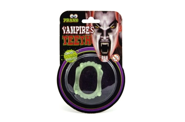Lysende vampyrtænder 5cm karneval