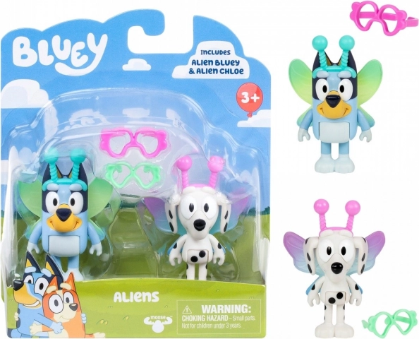 Figurer Bluey to-pakke Baby Bluey og Chloe
