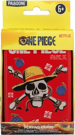 One Piece-spillekort i metaldåse