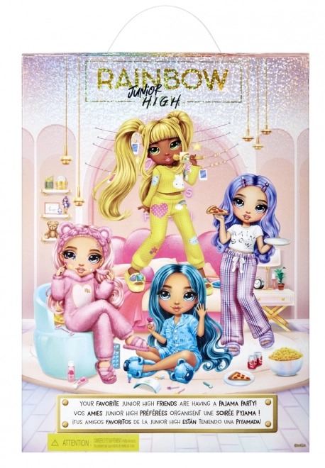 Rainbow High Junior Fashion dukke i pyjamas - Violet Willow