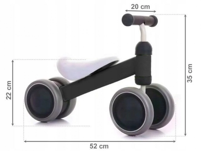ECOTOYS Løbecykel MINI sort