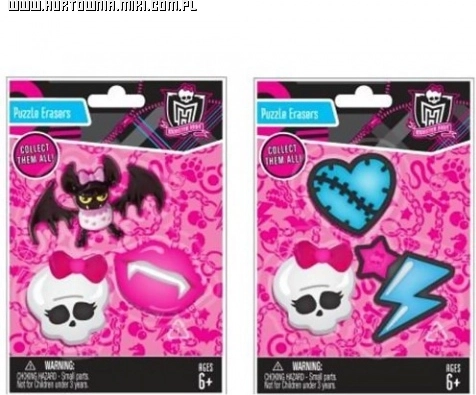 Sæt viskelædere Monster High – Frankie Stein og venner