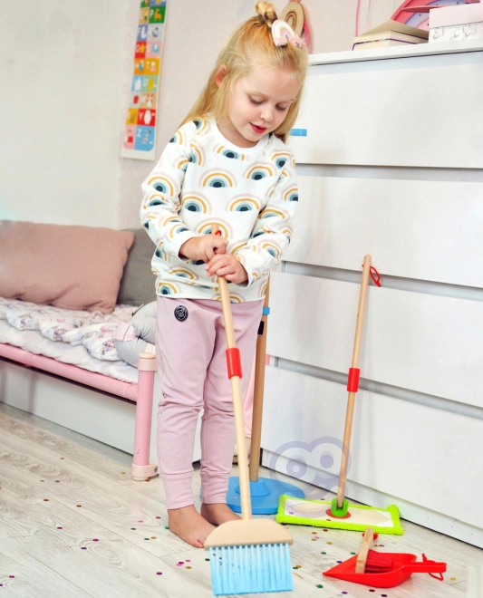Træsæt til rengøring for børn Tooky Toy