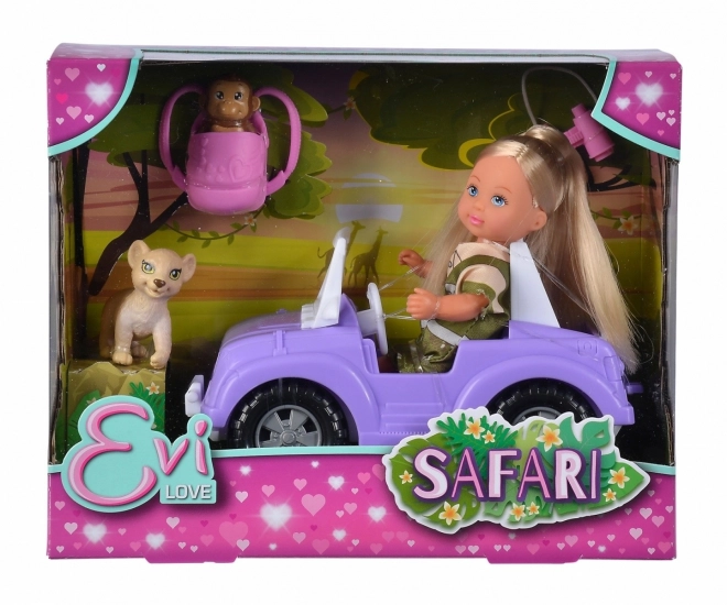 Panenka Evička Safari med bil