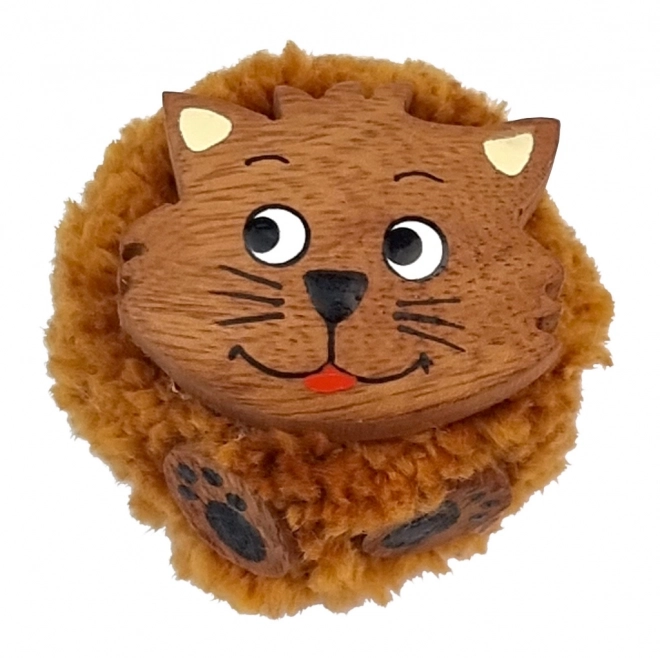 Dvětětiti Træ magnet stor pompom Kat