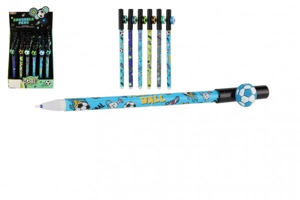 Sletbart pen oval fodbold 16cm plast 6 farver 36stk i kassen