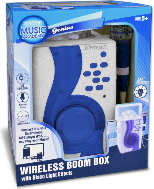 Karaoke Boom Box med disco-lyseffekter
