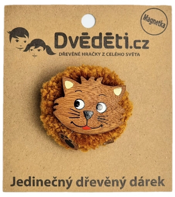 Dvětětiti Træ magnet stor pompom Kat