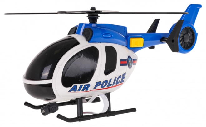 Sæt helikopter + politibil