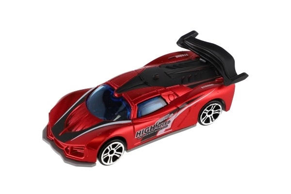 Auto racer 6 stk metal/plast 8cm til fri hånd i æske 10,5x27x4cm