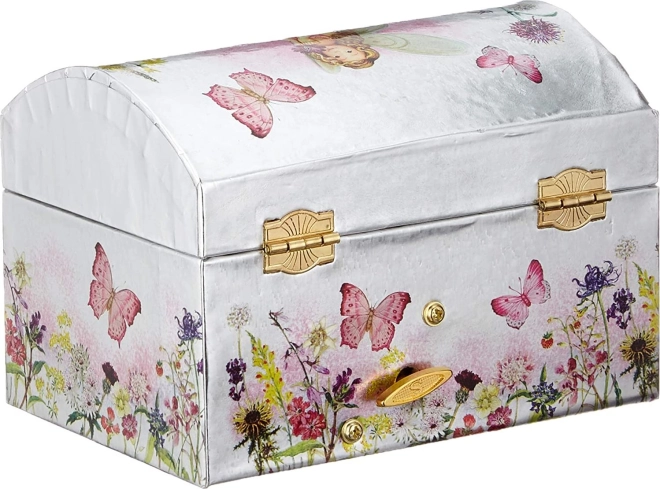 Elegant udseende med blomstrende eng