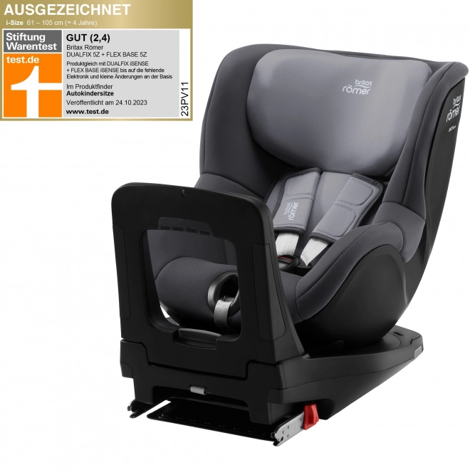 Autostol Britax Römer Dualfix 5Z med Flex Base 5Z - Midnight Grey