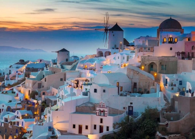 Puslespil Aften i Santorini 1000 stk Ravensburger