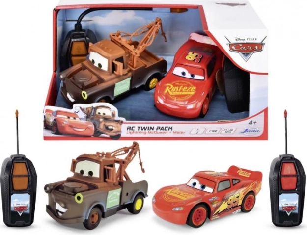 RC-biler Lynet McQueen og Bumle Twin Pack 1:32, 14 cm, 1 kanal