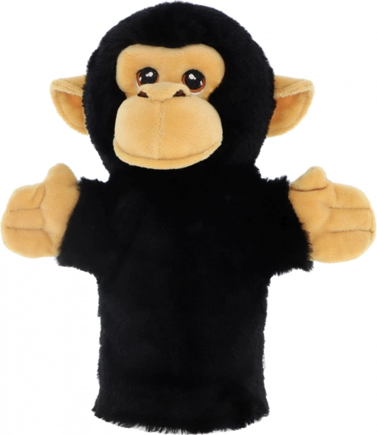 Keeleco Plysbamse Abe Hånddukke 27 cm - Øko Legetøj
