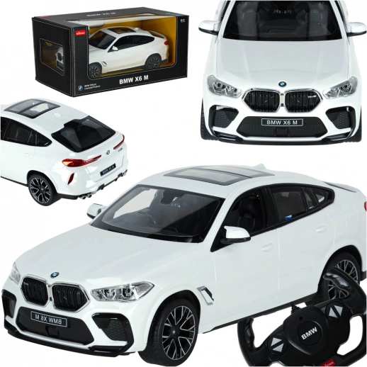 Fjernstyret bil BMW X6 M 1:14 hvid