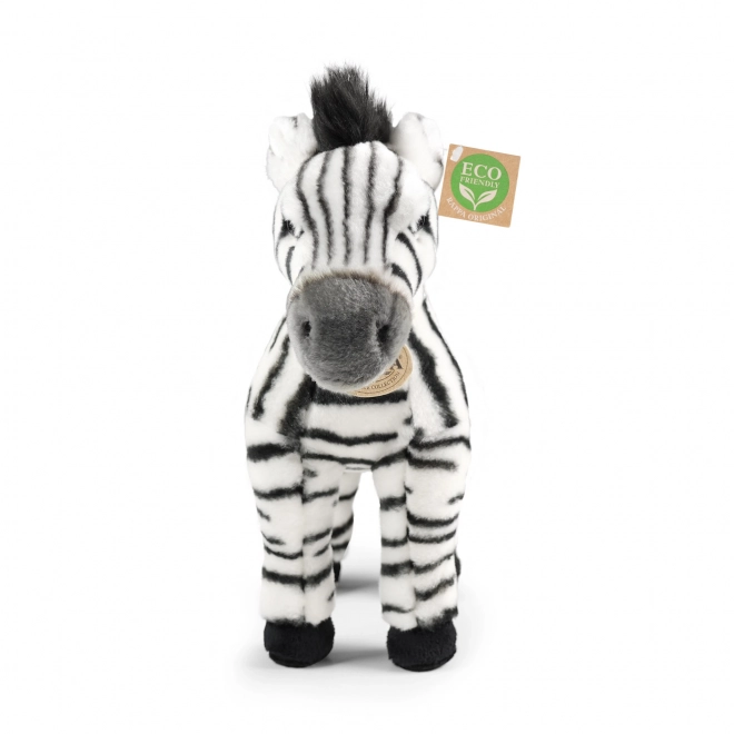 Plyszebra stående 30 cm MILJØVENLIG