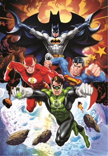 Puzzle CLEMENTONI DC COMICS: Til kamp! 104 brikker