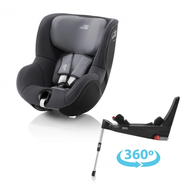 Autostol Britax Römer Dualfix 5Z med Flex Base 5Z - Midnight Grey