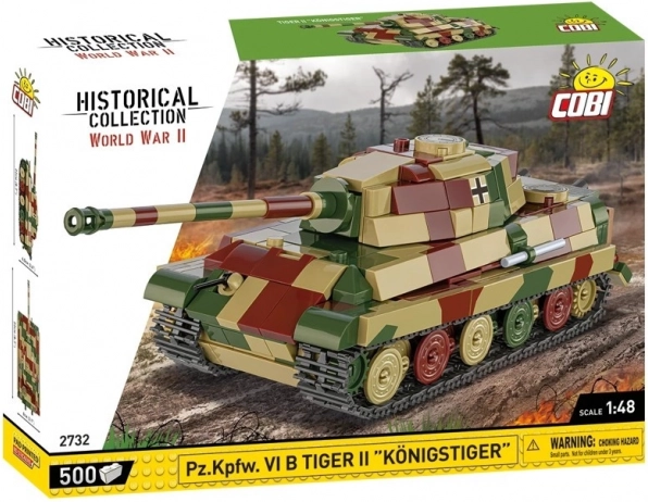 Modeltanken Tiger II Königstiger af plastklodser