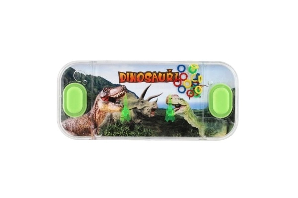 Vandspil puslespil 15,5x7cm plastik dinosaurus 4 typer 24 stk i æske