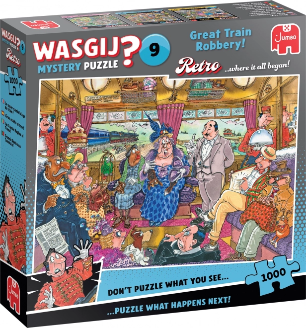 Jumbo Puslespil Wasgij Mystery 9: Den Store Togrøveri 1000 brikker