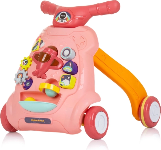 Interaktivt gåstativ CHiPOLINO Plane Pink