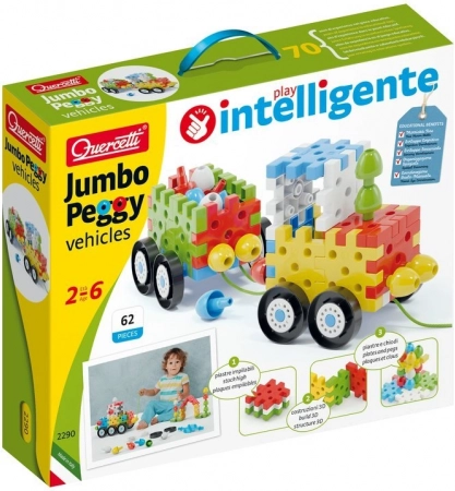 Quercetti Jumbo Peggy Vehicles Byggesæt for de mindste