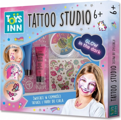 Tattoo Studio-sæt til tatovering og ansigtsfarver