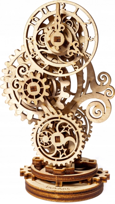 Ugears 3D træ mekanisk puslespil Steampunk-ur