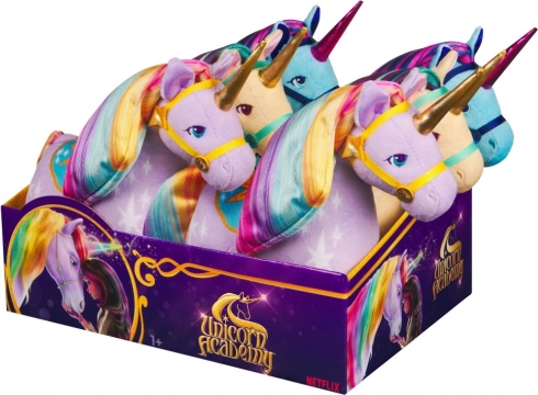 plysset enhjørning Unicorn Academy 18 cm