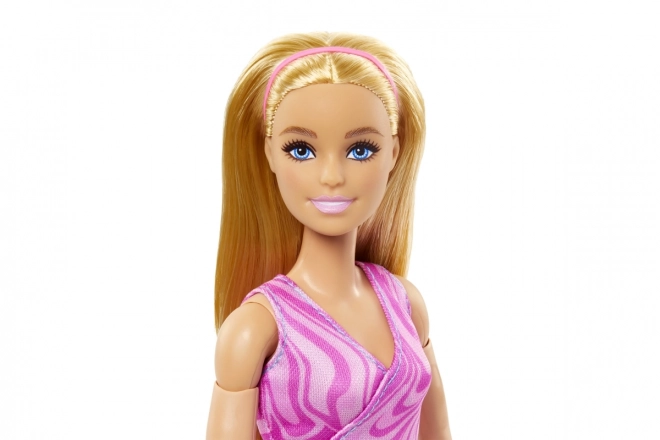 Barbie i bevægelse - Blondine med blå leggings HRH27