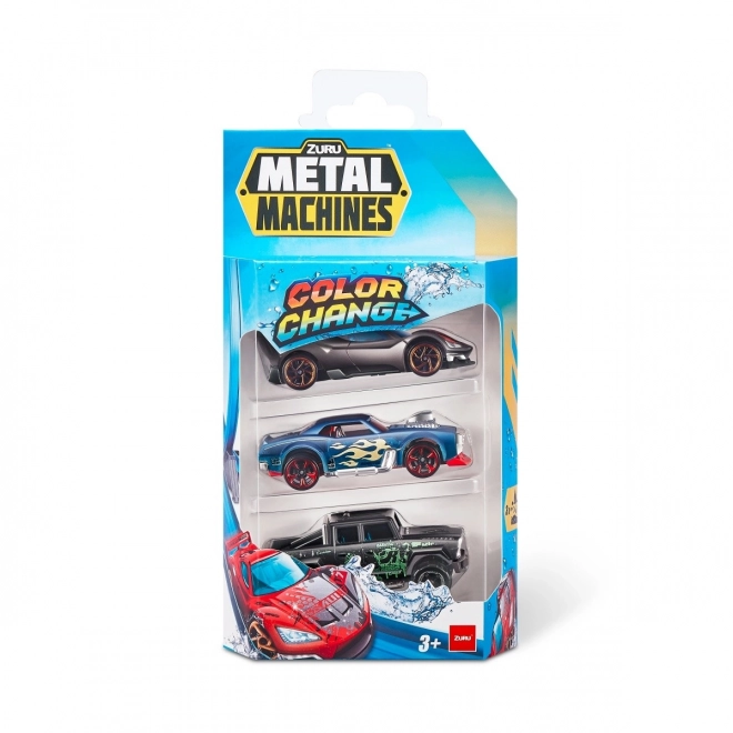 ZURU Metal Machines - Pakke med 3 biler der skifter farve
