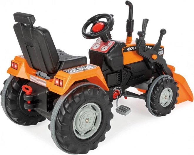 Pilsan traktor med pedal og skovl XXL orange